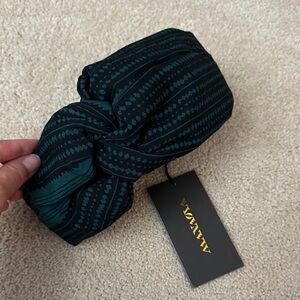 Manaola Green & Black Tulle Headband - Brand New